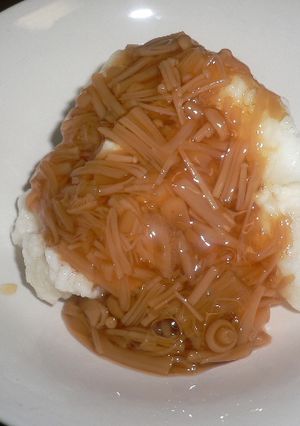 山芋になめたけかけただけ！-レシピのメイン写真