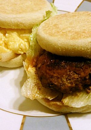 ◆ハンバーガー風イングリッシュマフィン◆-レシピのメイン写真