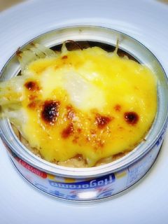 簡単おつまみ♪缶ごとツナマヨ焼き-レシピのメイン写真