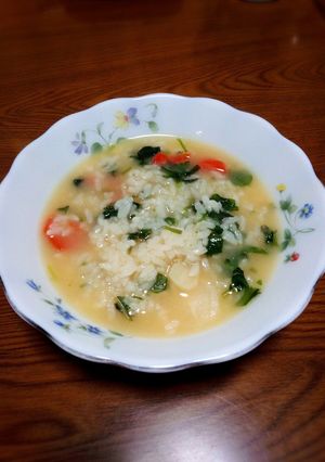 我が家の簡単七草粥♪塩味でも味噌味でも♪-レシピのメイン写真