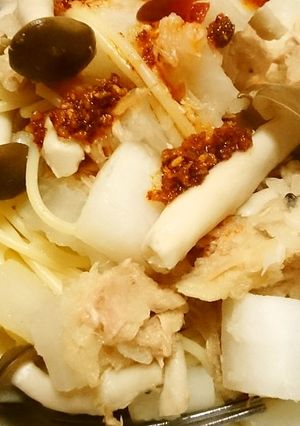 新食感！ツナと角切り大根のみぞれパスタ-レシピのメイン写真
