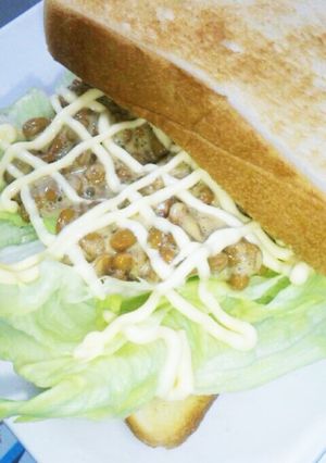 納豆サンドイッチ-レシピのメイン写真