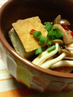 厚揚げときのこの☆ピリ辛バター醤油炒め♪-レシピのメイン写真