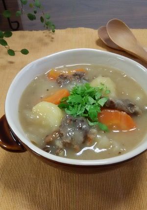 母の味‥ 薄切り肉のシンプル シチュー-レシピのメイン写真