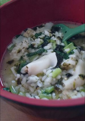 簡単!中華風ギョーザ粥-レシピのメイン写真