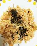明太子と野沢菜とじゃこのチャーハン