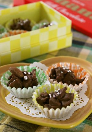 簡単バナナクランチチョコ♡友チョコに♪-レシピのメイン写真