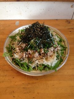 水菜と大根の冷しゃぶサラダ-レシピのメイン写真