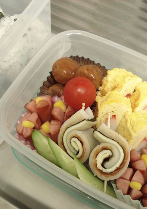 秋の夫婦２人弁当♪-レシピのメイン写真