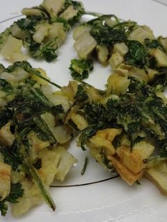 蓮根・パクチーのかき揚げ☆カレー風味☆-レシピのメイン写真