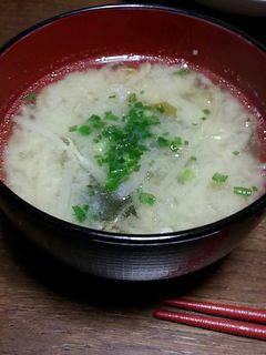 ◆もやしとわかめの味噌汁-レシピのメイン写真