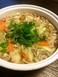 鶏団子ときのこの鍋-レシピのメイン写真
