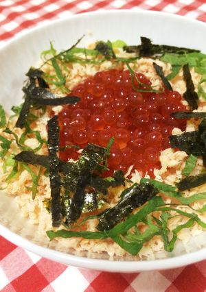 鮭といくらの親子丼-レシピのメイン写真