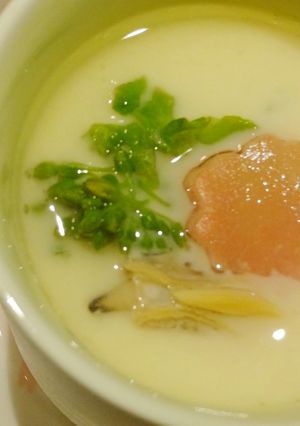 お花のみえる＊菜の花茶わん蒸し〜♡-レシピのメイン写真