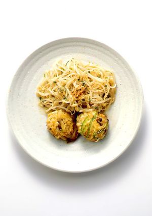 マービー 照り焼きハンバーグ・ナムル添え-レシピのメイン写真