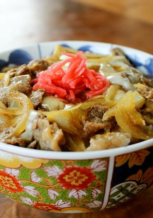 電子レンジでつくる牛丼-レシピのメイン写真