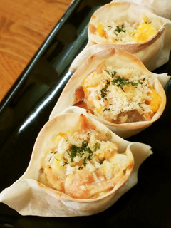餃子カップでカワイイ☆鮭のタルタル焼き-レシピのメイン写真