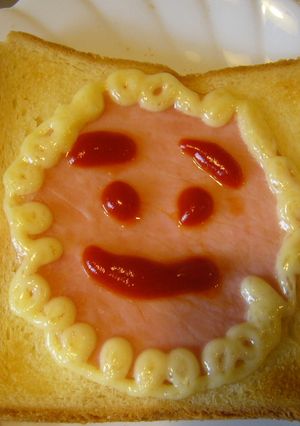 スマイル(^-^)ハムトースト-レシピのメイン写真