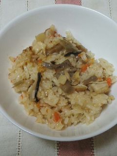 残った筑前煮と餅で簡単おこわ風-レシピのメイン写真