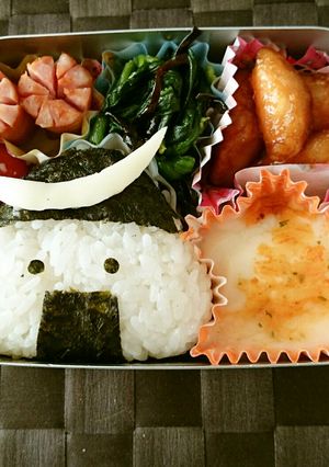簡単！仙台ゆるキャラ　むすび丸キャラ弁-レシピのメイン写真