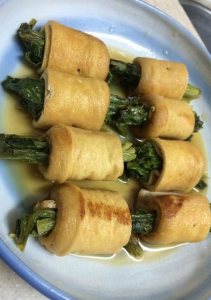 いつもと違う★青菜と揚げのお浸し-レシピのメイン写真
