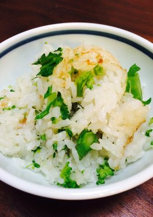 春の香り〜♪♪帆立と菜の花ご飯-レシピのメイン写真