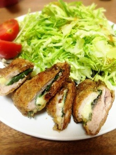 豚ヒレ肉で大葉チーズの胡麻焼き-レシピのメイン写真
