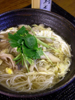 マイタケが主役◆かきたまにゅうめん-レシピのメイン写真