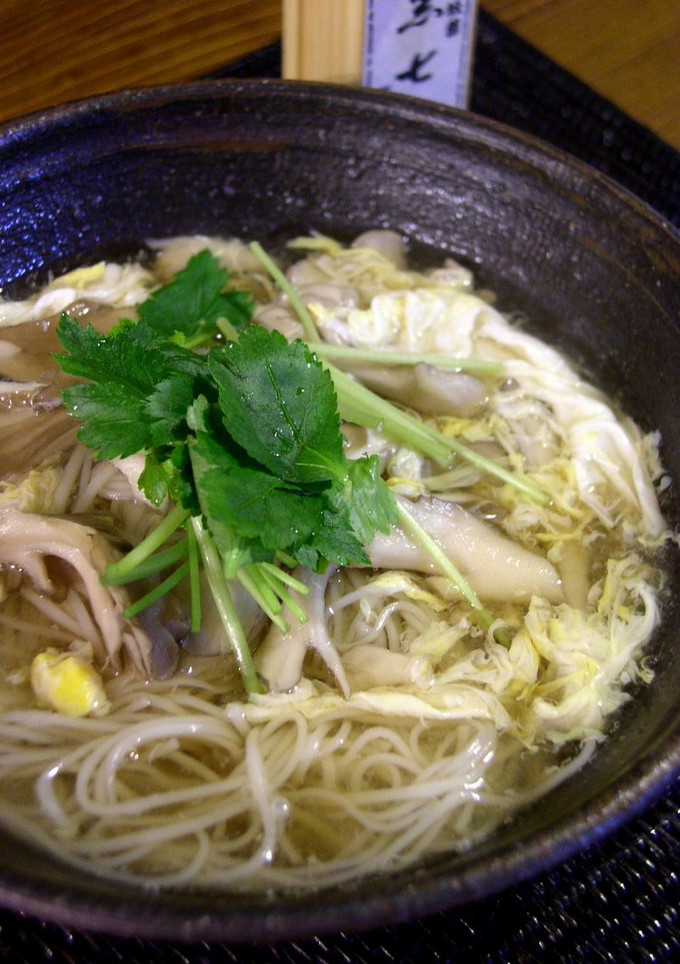 マイタケが主役◆かきたまにゅうめん-レシピのメイン写真