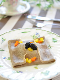 黒豆煮汁で☆ハム&チーズのガレット✿-レシピのメイン写真