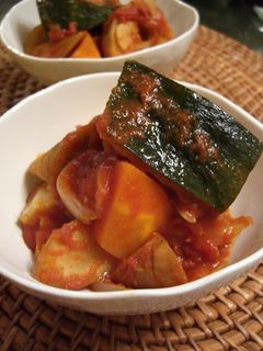 根菜のトマト煮 バルサミコ風味-レシピのメイン写真