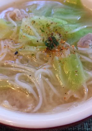 インスタントみそ汁で簡単にゅうめん-レシピのメイン写真