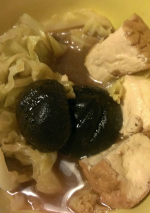 キャベツと厚揚げと椎茸の煮物-レシピのメイン写真
