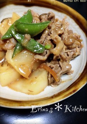 豚肉とカブの味噌炒め-レシピのメイン写真