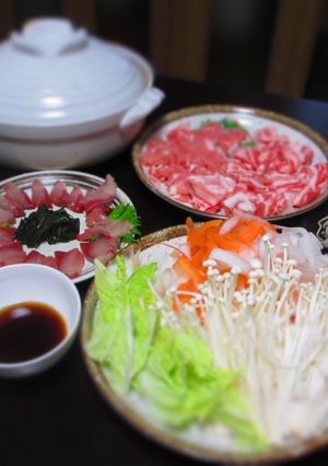 そばつゆで豚しゃぶ鍋、ブリしゃぶも-レシピのメイン写真