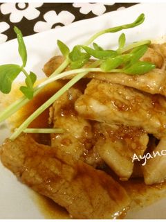 簡単*旨い♪豚ロースのガーリック炒め-レシピのメイン写真