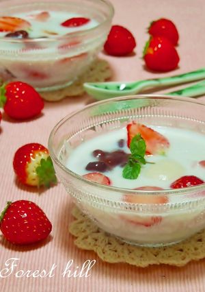 ベトナムスイーツ☆いちごと白玉のチェー-レシピのメイン写真