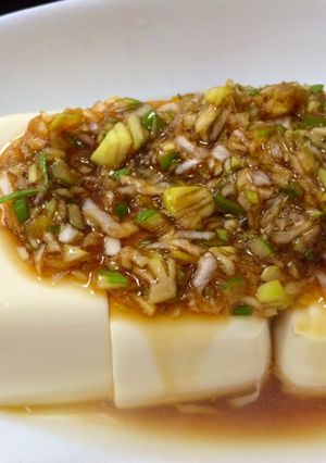 簡単！凄くおいしい豆腐のネギ醤油かけ-レシピのメイン写真