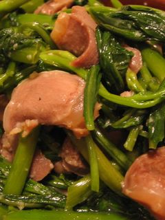 空心菜と砂肝のにんにく炒め-レシピのメイン写真