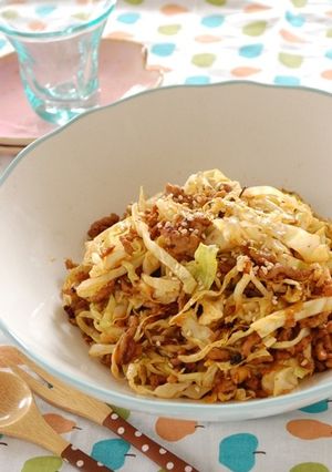 豚挽き肉とキャベツのコチュジャン炒め-レシピのメイン写真