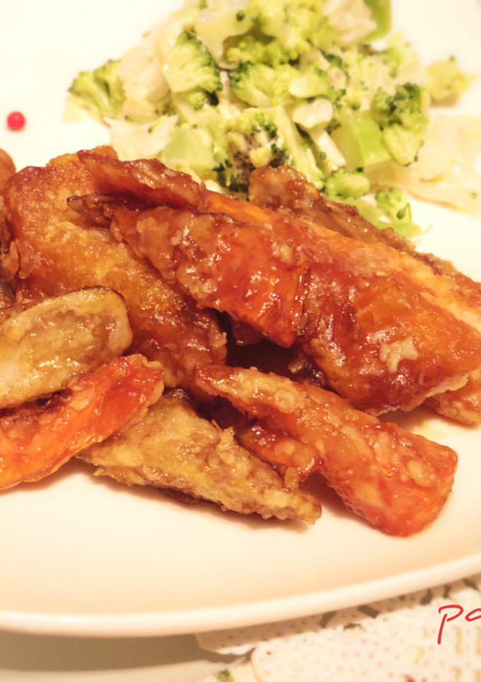 簡単♡根菜の甘辛揚げ-レシピのメイン写真