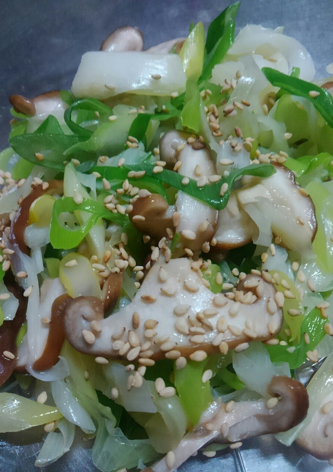 長ネギと椎茸のナムル-レシピのメイン写真
