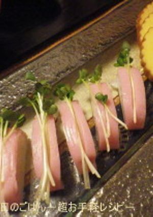 かまぼこ+かいわれ 板わさにひと手間-レシピのメイン写真