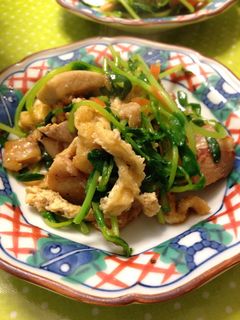 豆苗と鶏もも炒め♡-レシピのメイン写真