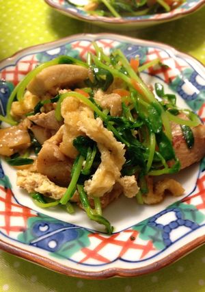 豆苗と鶏もも炒め♡-レシピのメイン写真