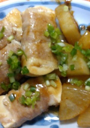 やきとりのたれで作る簡単！豚肉の豆腐巻き-レシピのメイン写真