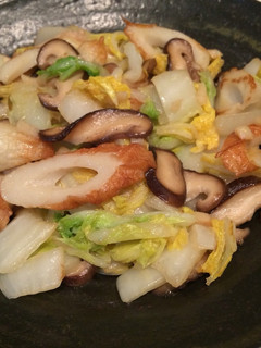 簡単10分!白菜と竹輪の中華炒め-レシピのメイン写真