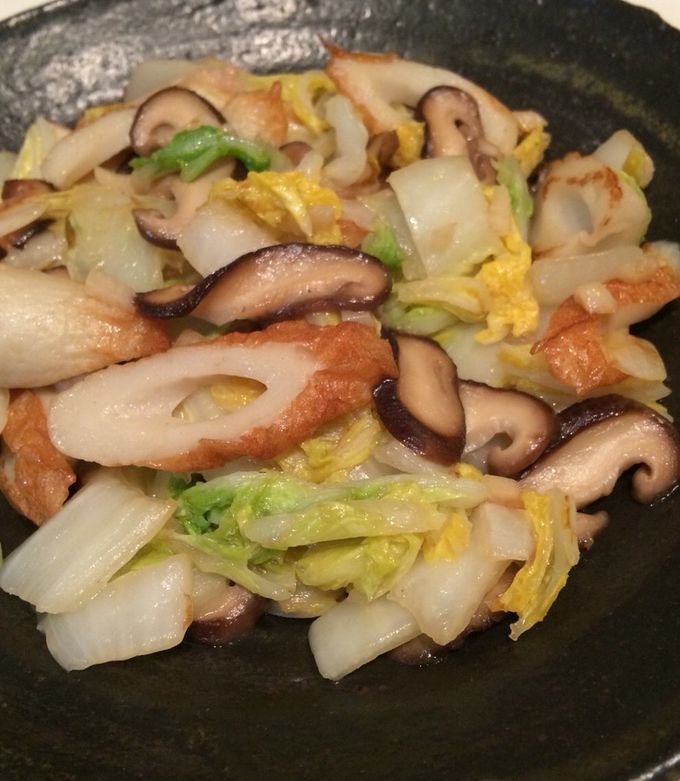 簡単10分！白菜と竹輪の中華炒め-レシピのメイン写真