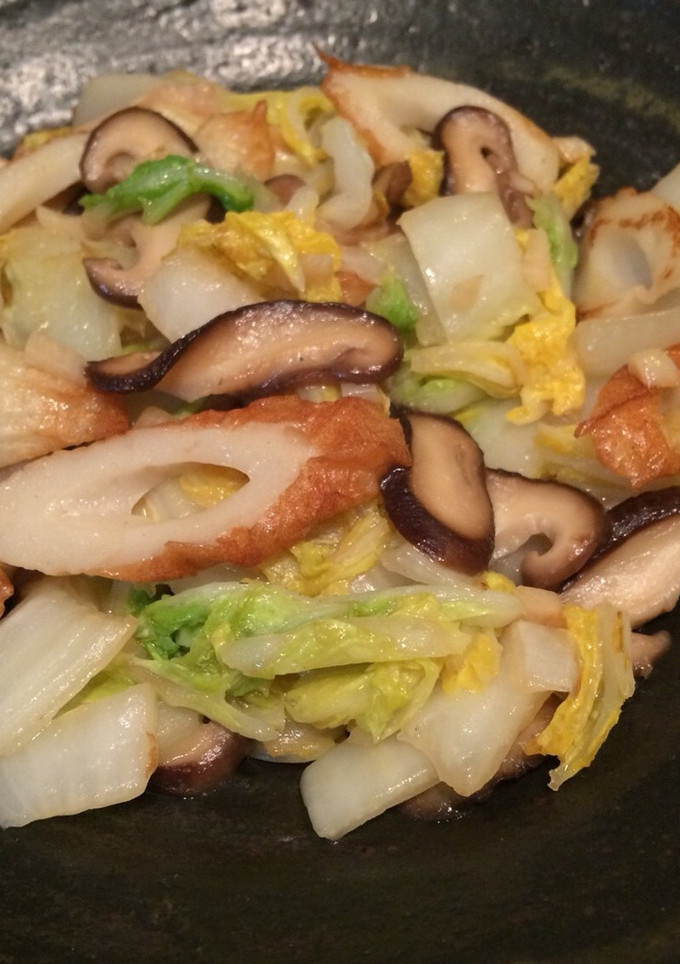 簡単10分！白菜と竹輪の中華炒め-レシピのメイン写真