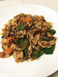 キノコと豚バラ肉と野菜の中華炒め-レシピのメイン写真